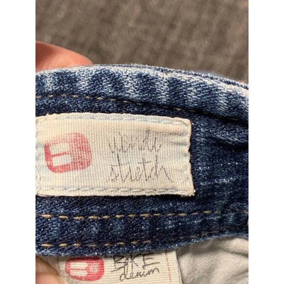 Bucke BKE Jeans Womens 30 Blue Crop Capri Stretch Casual Straight Distressed - Picture 6 of 15